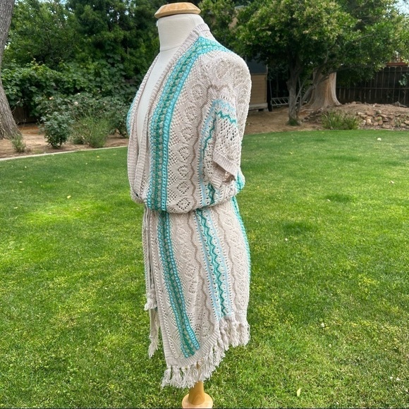Chico's Boho Crochet Open Knit Cardigan with tie
Size S - Picture 10 of 14